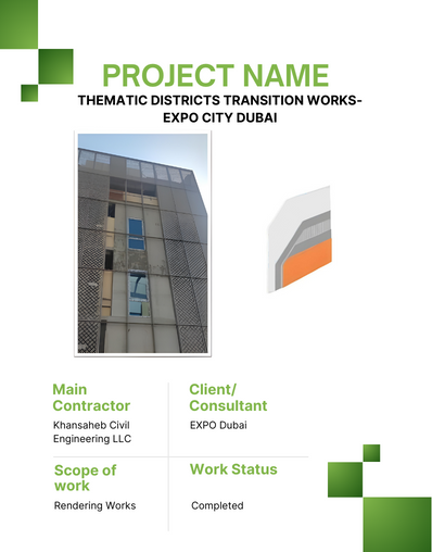 Thematic Districts Transition Works at Expo City Dubai